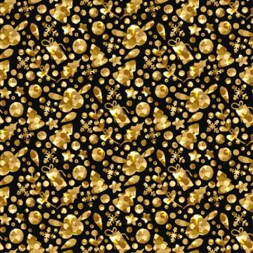 Christmas Seamless Pattern. Vector Illustration Stock Illustration