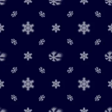 Christmas seamless snowflake pattern with blurred falling snow stars for イラスト素材