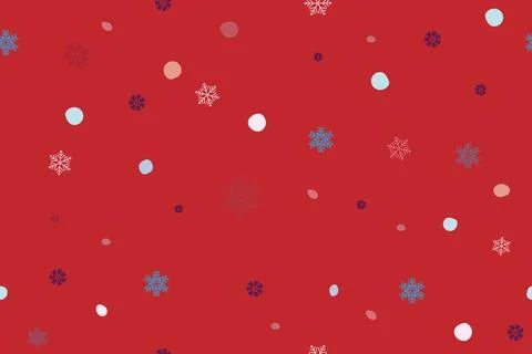 Christmas Seamless Snowflakes Background Pattern. Stock Illustration