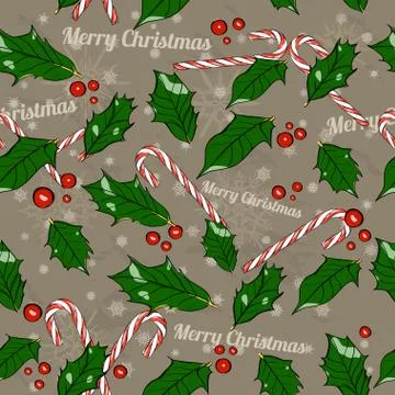 Christmas seamless texture. Stock Illustration