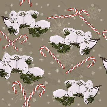 Christmas seamless texture. Stock Illustration
