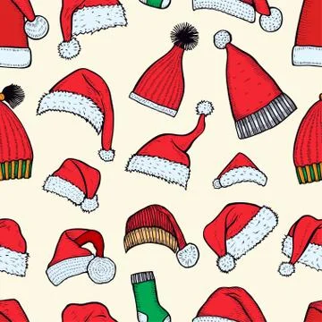 Christmas seamless texture Illustrazione stock
