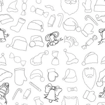 Christmas seamless vector pattern Stock Illustration