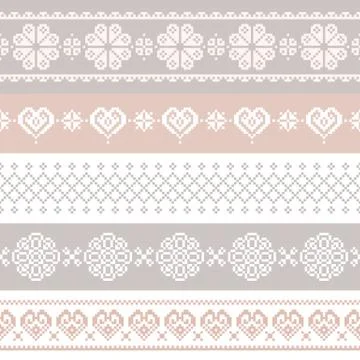Christmas seamless vector pattern for print, web, and prints. Stock Illustration