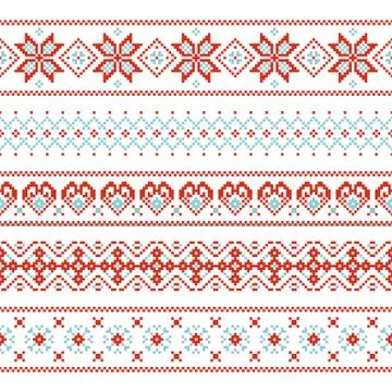 Christmas seamless vector pattern for print, web, and prints. Stock Illustration