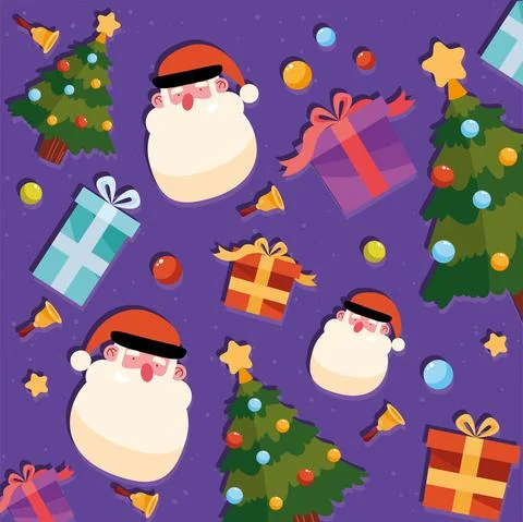 Christmas season pattern Stockillustratie