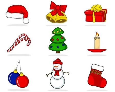 Christmas Set of characters Stock Illustration