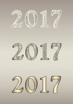 Christmas Set in different variants Stock Illustration