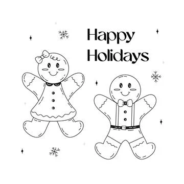 Christmas set of doodle elements. Stock Illustration