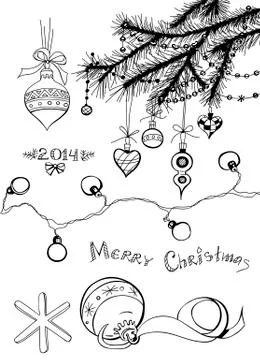 Christmas set Stock Illustration