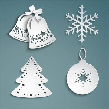 Christmas set Stock Illustration