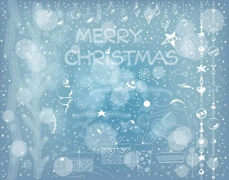 Christmas set Stock Illustration