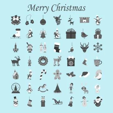 Christmas Set Stock Illustration