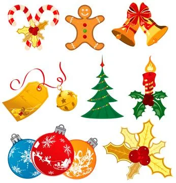 Christmas set Stock Illustration