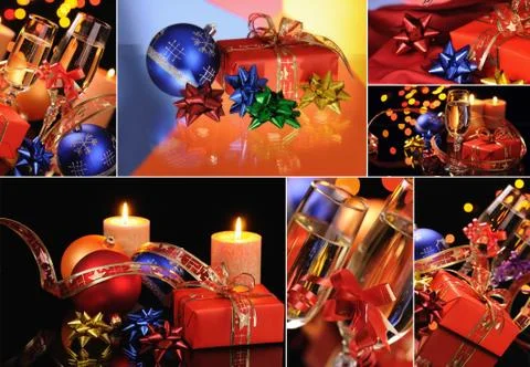 Christmas set Stock Photos