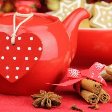 Christmas setting Stock Photos