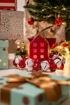 A Christmas setting Foto stock