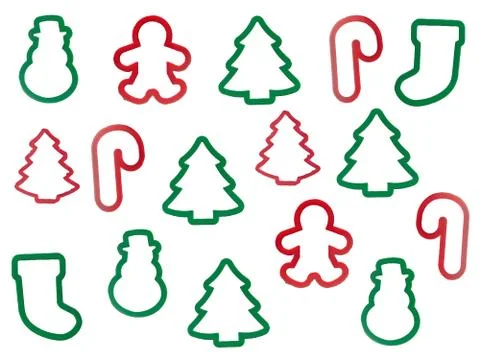 Christmas Shapes Illustrazione stock