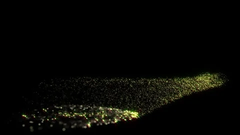 Christmas Shiny Particles Horizontal Motion Stock Footage 321550230