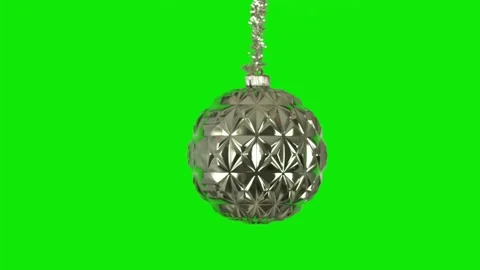 Christmas Shiny Sphere Rotating Stock Footage 143758085