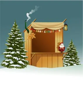 Christmas shop Stock Illustration