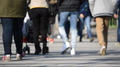 Christmas Shoping Crowd Stock Footage 98396216