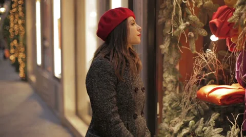 Christmas shopping 스톡 동영상 33582280