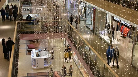 Christmas shopping  스톡 동영상 100076260