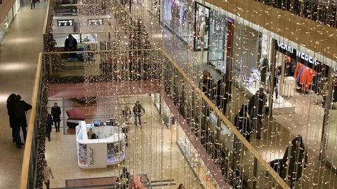 Christmas shopping  Stock Footage 100076378