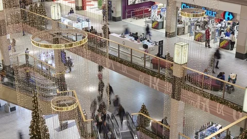 Christmas shopping  Stock Footage 100157421
