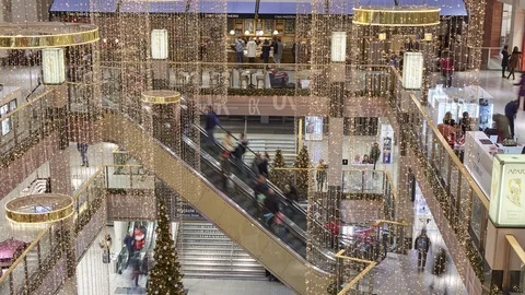 Christmas shopping  Stock Footage 100157430