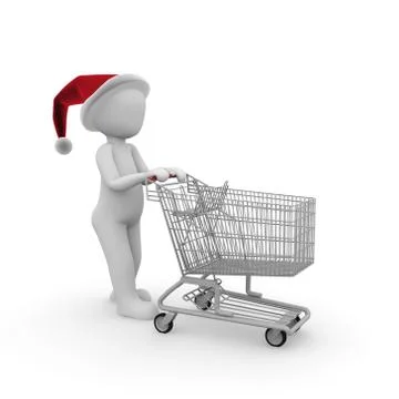 Christmas shopping Stock Illustration