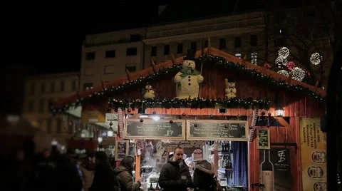 Christmas shopping Pavilion. Stock Footage 68103141