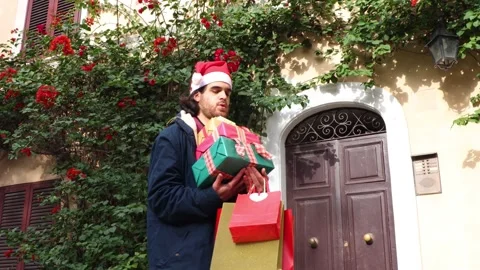 Christmas shopping time. Stock Footage 166230192