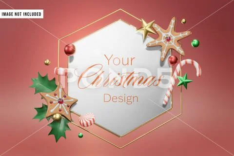 Christmas Sign Mockup PSD-Vorlage