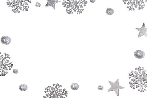Christmas silver background Foto stock