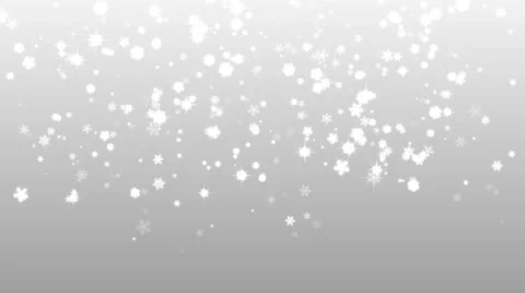 Christmas silver background with snowflakes falling snow holiday xmas Stock Footage 48530013