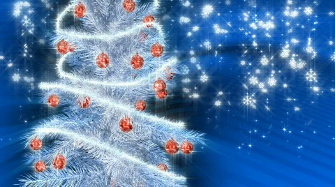 Christmas silver tree Vídeo Stock 560726