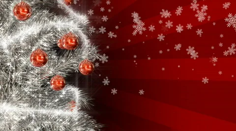 Christmas silver tree HDTV Vídeo Stock 302775
