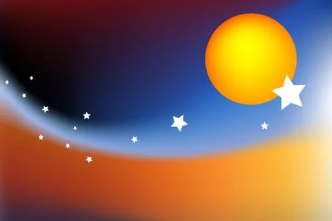 Christmas sky Stock Illustration