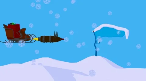 Christmas sled Stock Footage 993675