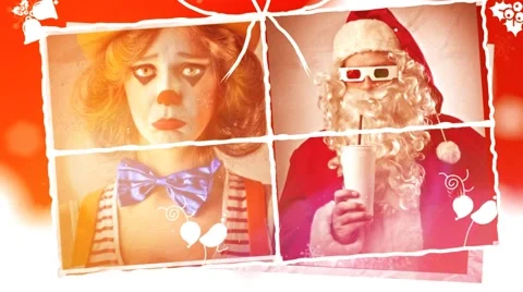 CHRISTMAS SLIDE After Effects stock