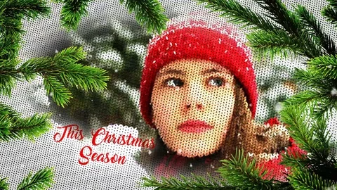 Christmas Slideshow - Knitted After Effects素材