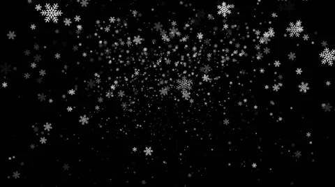 Christmas Snow with Alpha Stock Footage