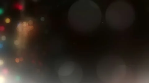 Christmas Snow and Lights Loop - HD 1080 Stock Footage 12135973