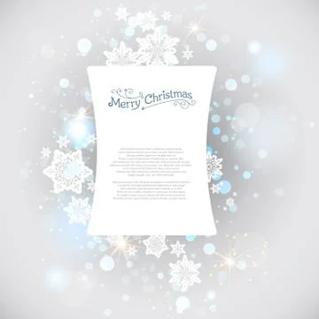 Christmas snow backdrop Stock Illustration