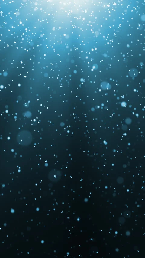 Christmas Snow Falling in Light Rays, Warm Cinematic Background. 스톡 동영상 325304717