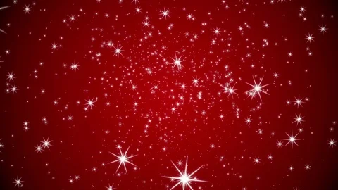 Christmas Snow Flakes On Red Background Stock Footage 83376517