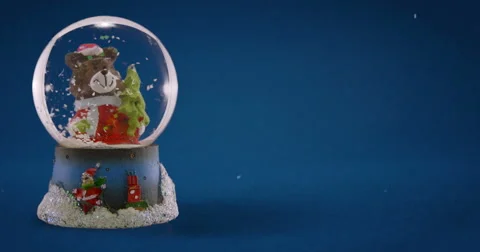 Christmas snow globe 04 Stock Footage 45285990