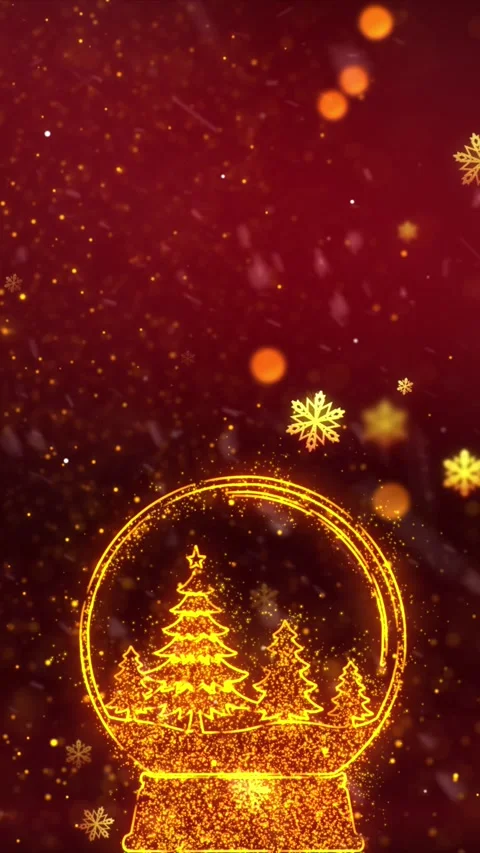 Christmas Snow Globe Background 1 Stock Footage 283954092